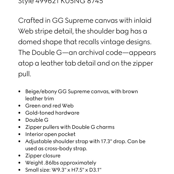 AUTHENTIC Gucci small ophidia gg bag - Picture 5 of 16